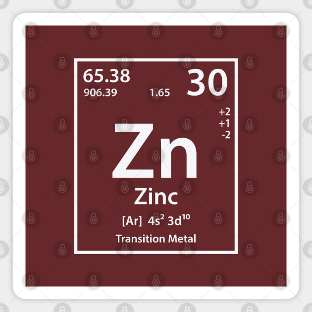 Zinc Element Magnet by cerebrands